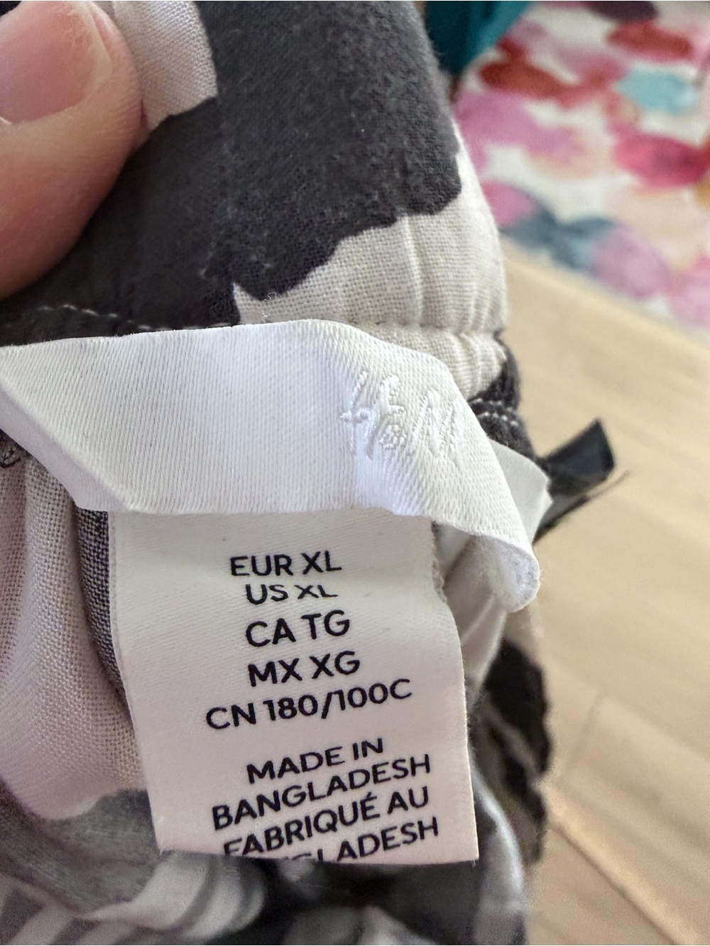 H&M Black & White Zebra Print Wide Leg Pants - XL - Picture 5 of 7